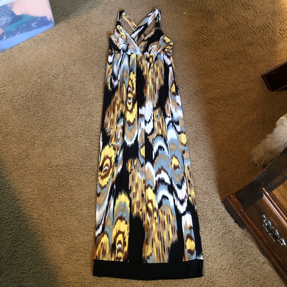 Long multi colored size 6 dress